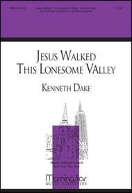 Jesus Walked This Lonesome Valley SATB choral sheet music cover Thumbnail